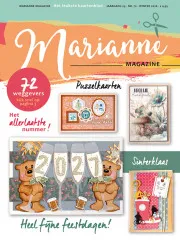 Marianne Magazin Nr. 72 Winter 2026 Titelseite mit Puzzelkarten, Weihnachtsmotiven und Sinerklaas-Bastelideen auf türkisem Untergrund